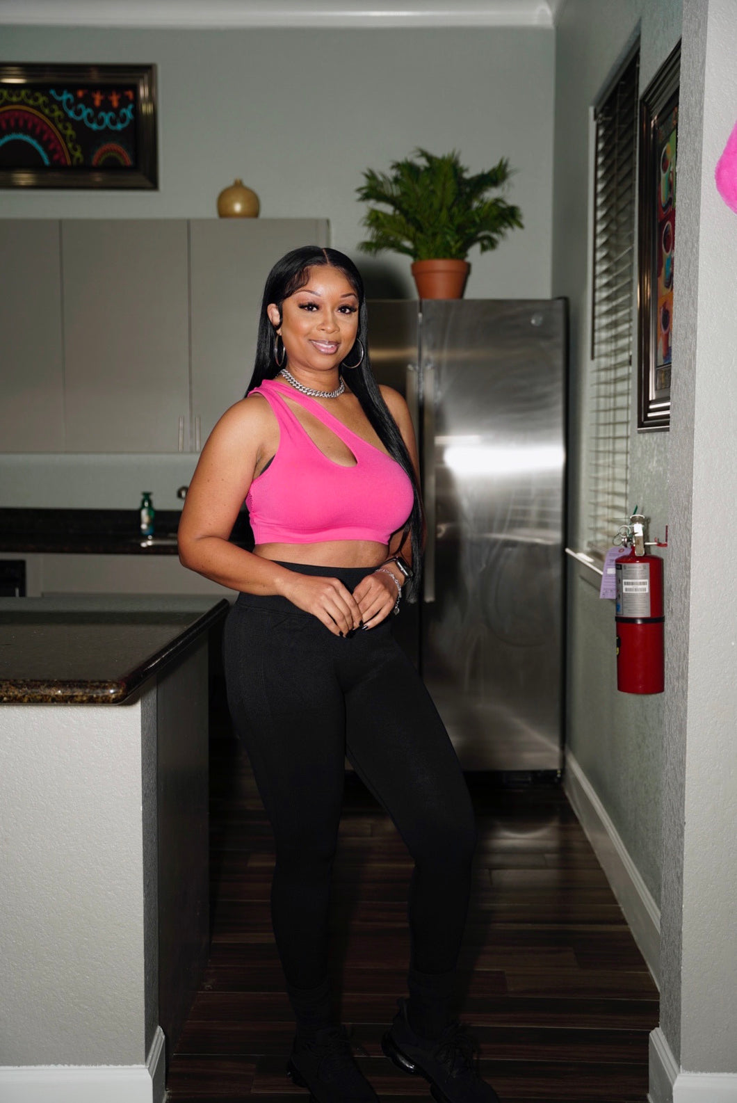 .Sports high-waisted hip lift fitness pants