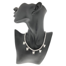 Load image into Gallery viewer, Jewelry 18K Gold/silver “plated” butterfly choker (Fashion Jewelry)
