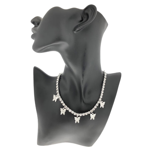 Jewelry 18K Gold/silver “plated” butterfly choker (Fashion Jewelry)